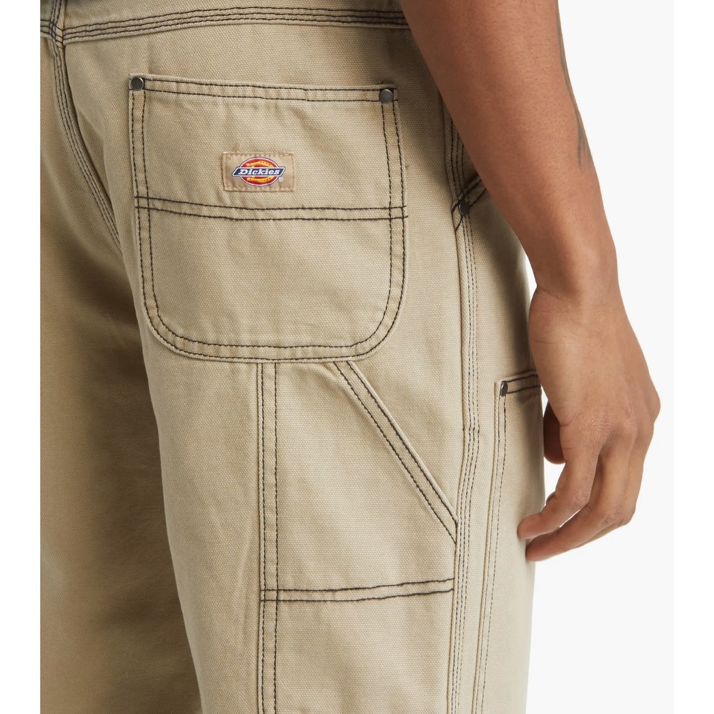 NEW! Contrast Stitch Double Knee Cotton Duck Canvas Pants